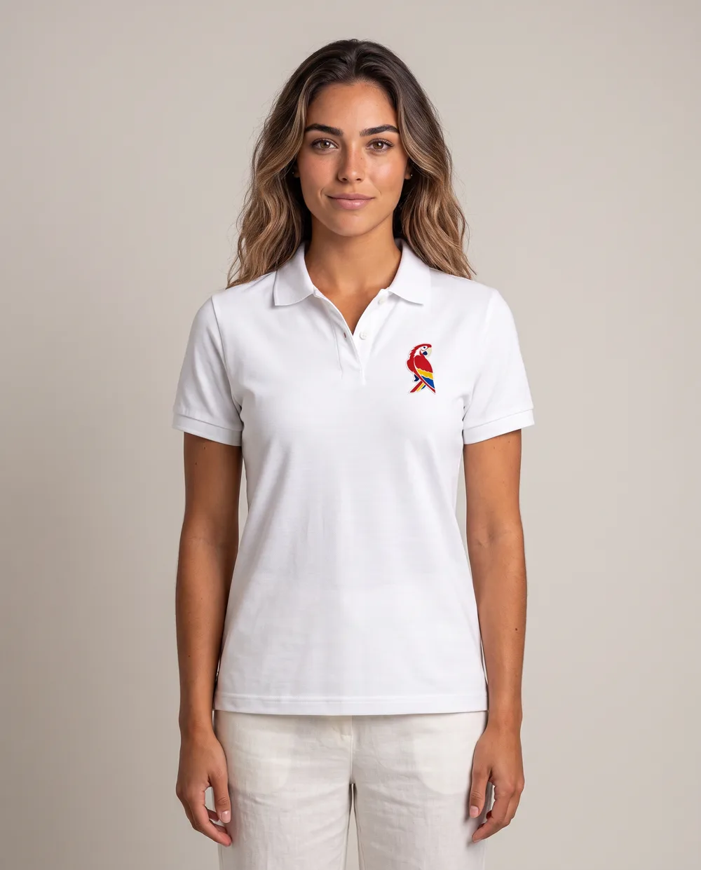 Luana Costa wearing the MARAUL Macaw Polo